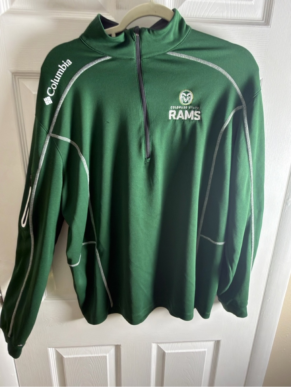 Columbia Green Colorado State Rams Half-Zip Pullover